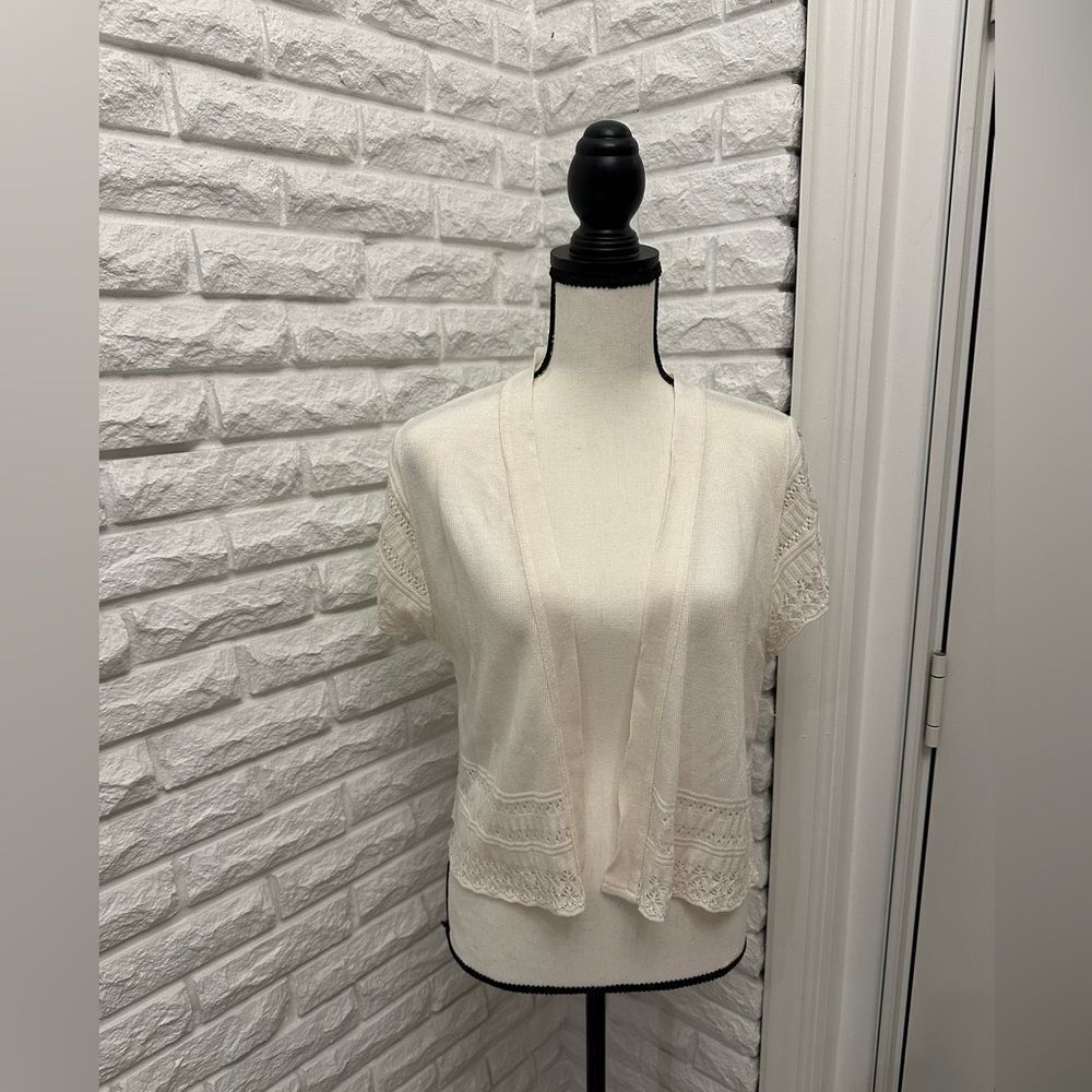 Y2K Crochet Pattered Shrug / Cardigan